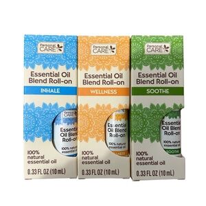 Personal care Essential Oil Blend Roll-On Set - Blue, Orange, Green